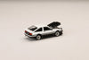 (Pre-Order) 1/64 Hobby Japan HJ647052WB Toyota Sprinter Trueno GT APEX (AE86) Late Version JDM Style Carbon Bonnet White/ Black