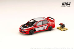 1/64 Hobby Japan HJ648054R Mitsubishi Lancer Evolution 9 MR GSR Rally Replica Red Solid