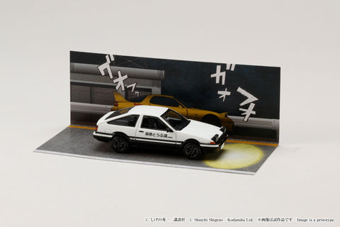 (Pre-Order) 1/64 Hobby Japan HJDMDR001A Toyota Sprinter Trueno (AE86)/ Initial D Takumi Fujiwara VS Keisuke Takahashi