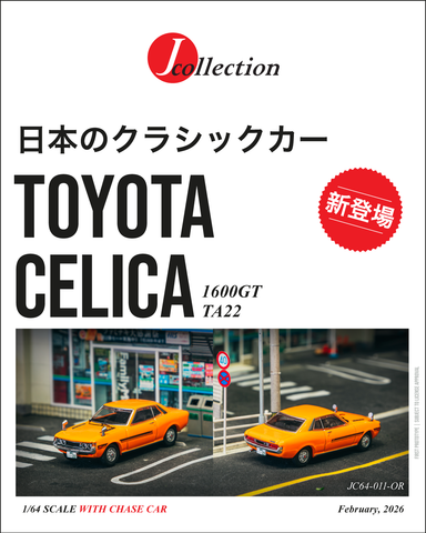 (Pre-Order) 1/64 J-Collection JC64-011-OR Toyota Celica 1600GT TA22 Orange