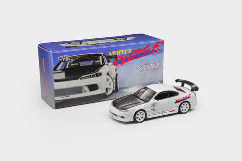(Pre-Order) 1/64 Model Model MM64-S15-002 Vertex S15 White w/ GT Wing