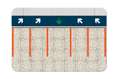 Mat - Platform (Beige Flooring with Queue Lines)