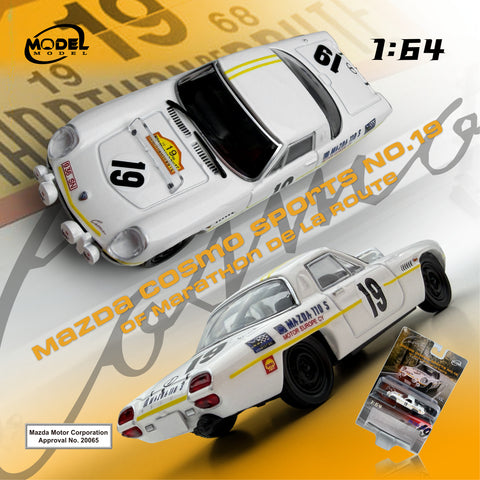 (Pre-Order) 1/64 Model Model MM64-MCS-001 Mazda Cosmo Sport #19 of Marathon De La Route 1968