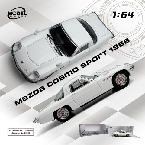 (Pre-Order) 1/64 Model Model MM64-MCS-002 Mazda Cosmo Sport 1968 White