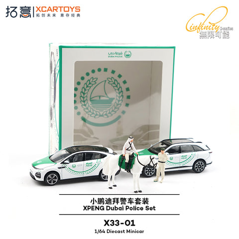 1/64 XCarToys X33-01 Xpeng G6 Dubai Police Set