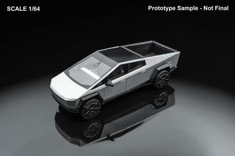 1/64 DM Model DMTCS Tesla Cybertruck Silver