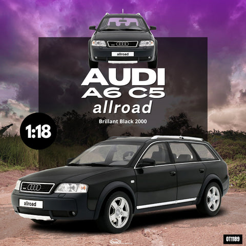 (Pre-Order) 1/18 OttOmobile OT1189 Audi A6 C6 All Road 2000 Brilliant Black