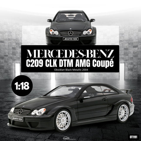 (Pre-Order) 1/18 OttOmobile OT1191 Mercedes-Benz C209 CLK DTM AMG Coupe 2004 Obsidian Black Metallic