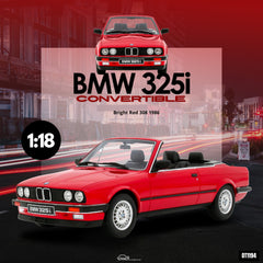 (Pre-Order) 1/18 OttOmobile OT1194 BMW 325i Convertible 1986 Bright Red 308
