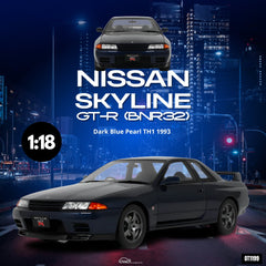 (Pre-Order) 1/18 OttOmobile OT1199 Nissan Skyline GT-R (BNR32) 1993 Dark Blue Pearl TH1