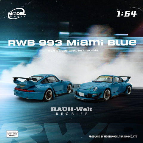 1/64 Model Model MM64-RWB993-005 RWB 993 Miami Blue
