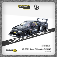 (Pre-Order) 1/43 Tarmac T43-021-BK LB-ER34 Super Silhouette Skyline Black