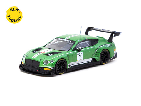 1/64 Tarmac T64-030-18BGT7 Bentley Continental GT3 Blancpain GT Series 2018 Testing Livery