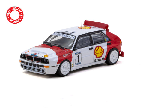 1/64 Tarmac T64-049-93MSR01 Lancia Delta HF Integrale Mogürt-Salgó Rallye 1993 Winner László Sen Ranga / Ernő Büki