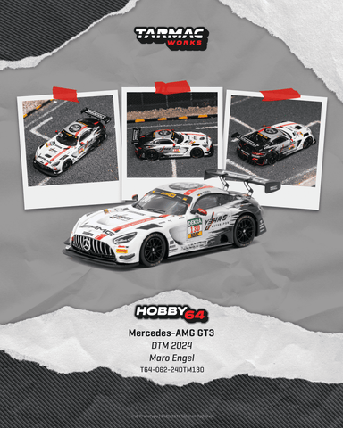 (Pre-Order) 1/64 Tarmac T64-062-24DTM130 Mercedes-AMG GT3 DTM 2024 Maro Engel