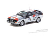 (Pre-Order) 1/64 Tarmac T64-065-83RA02 Audi Quattro A2 Gr.B Rally Rally Argentina 1983 Winner Hannu Mikkola/ Arne Hertz