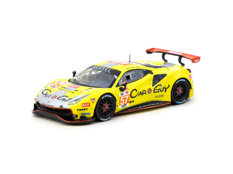 1/64 Tarmac T64-071-23LM57 Ferrari 488 GTE 24h of Le Mans 2023 S. Huffaker/ T. Kimura/ D. Serra