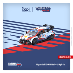 (Pre-Order) 1/64 Tarmac T64-089-24MCR11 Hyundai i20 N Rally1 Hybrid Rallye Monte-Carlo 2024 Winner Thierry Neuville/ Martijn Wydaeghe