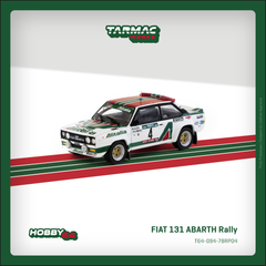 (Pre-Order) 1/64 Tarmac T64-094-78RP04 Fiat 131 Abarth Rally Rallye de Portugal - Vinho do Porto 1978 Winner Markku Alén/ Ilkka Kivimäki