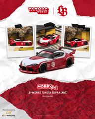 (Pre-Order) 1/64 Tarmac T64-109-RD LB-Works Toyota Supra (A90) Red