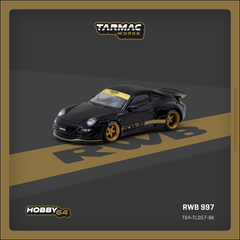 (Pre-Order) 1/64 Tarmac T64-TL057-BK RWB 997 Black