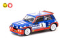 1/64 Tarmac T64-TL061-85TDC03 Renault 5 Maxi Turbo Tour de Corse Rallye de France 1985 Winner Jean Ragnotti/ Pierre Thimonier