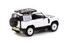 1/64 Tarmac T64G-019-WH Land Rover Defender 90 White Metallic Lamley Special Edition