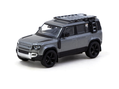 1/64 Tarmac T64G-020-GY Land Rover Defender 110 Grey Metallic