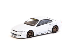 1/64 Tarmac T64G-023-WH Vertex Nissan Silvia S15 White Metallic