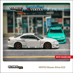 (Pre-Order) 1/64 Tarmac T64G-023-WH Vertex Nissan Silvia S15 White Metallic