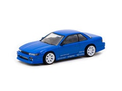 1/64 Tarmac T64G-025-BL Vertex Nissan Silvia S13 Blue Metallic Toyo Tires