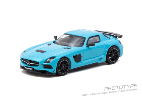 (Pre-Order) 1/64 Tarmac T64G-027-BC Mercedes-Benz SLS AMG Coupé Black Series Matte Blue