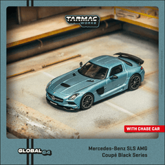 (Pre-Order) 1/64 Tarmac T64G-027-MB Mercedes-Benz SLS AMG Coupé Black Series Matte Blue