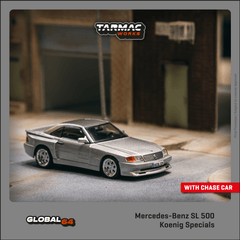 (Pre-Order) 1/64 Tarmac T64G-045-SL Mercedes-Benz SL 500 Koenig Specials Silver