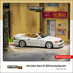 (Pre-Order) 1/64 Tarmac T64G-045-WH Mercedes-Benz SL 500 Koenig Specials White