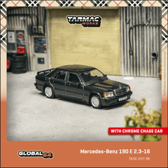 (Pre-Order) 1/64 Tarmac T64G-047-BK Mercedes-Benz 190 E 2.3-16 Blue-Black Metallic