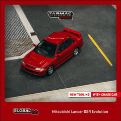 (Pre-Order) 1/64 Tarmac T64G-048-RE Mitsubishi Lancer GSR Evolution Red