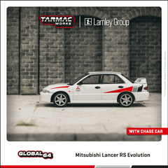 (Pre-Order) 1/64 Tarmac T64G-048-RS Mitsubishi Lancer RS Evolution White