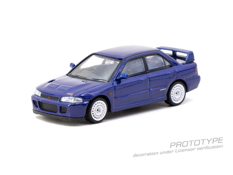 (Pre-Order) 1/64 Tarmac T64G-049-BL Mitsubishi Lancer GSR Evolution II Blue