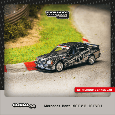 (Pre-Order) 1/64 Tarmac T64G-057-89DTM01 Mercedes-Benz 190 E 2.5-16 EVO 1 DTM 1989 Klaus Ludwig