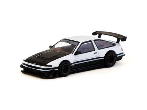 1/64 Tarmac T64G-060-WB Toyota Sprinter Trueno AE86 Widebody by Jon Sibal White/ Black