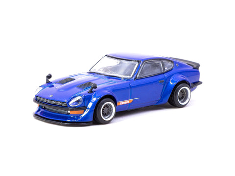1/64 Tarmac T64G-062-BL Nissan Fairlady Z S30 Widebody Designed by Jon Sibal Blue