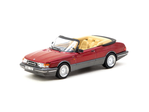 1/64 Tarmac T64G-067-RE Saab 900 Turbo Convertible Red