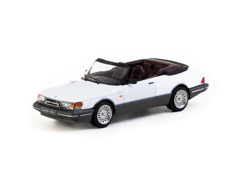 1/64 Tarmac T64G-067-WH Saab 900 Turbo Convertible White