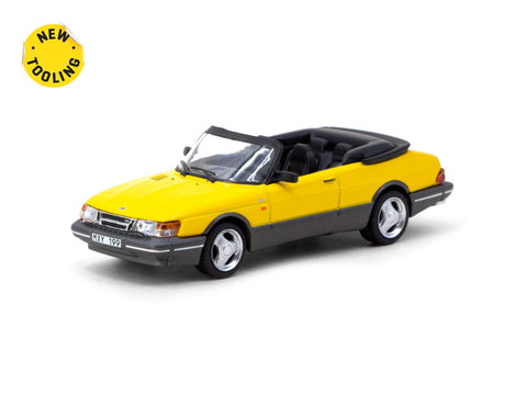 1/64 Tarmac T64G-067-YE Saab 900 Turbo Convertible Yellow