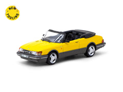 1/64 Tarmac T64G-067-YE Saab 900 Turbo Convertible Yellow