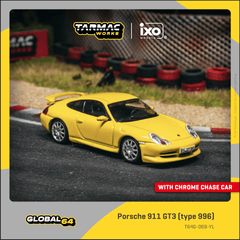 (Pre-Order) 1/64 Tarmac T64G-069-YL Porsche 911 GT3 (Type 996) Yellow