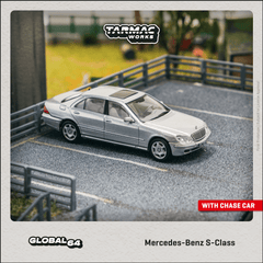 (Pre-Order) 1/64 Tarmac T64G-072-SL Mercedes-Benz S-Class Brilliant Silver Metallic