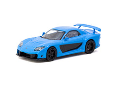 1/64 Tarmac T64G-075-BL Mazda RX-7 VeilSide Fortune7 Blue