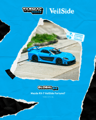 (Pre-Order) 1/64 Tarmac T64G-075-BL Mazda RX-7 VeilSide Fortune7 Blue